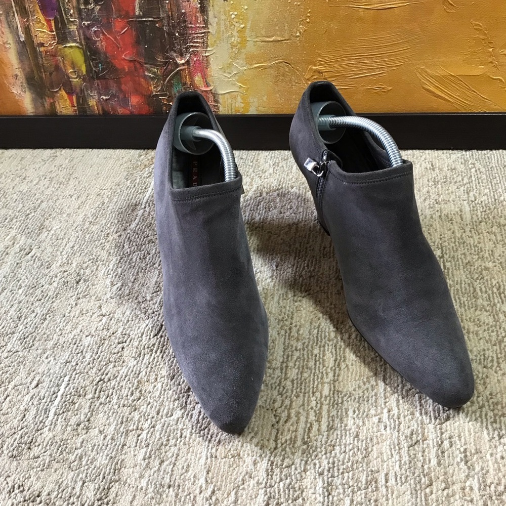 Prada Suede Ankle Boots Size 39